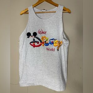 Vintage 90s Y2K Disney world tank top large